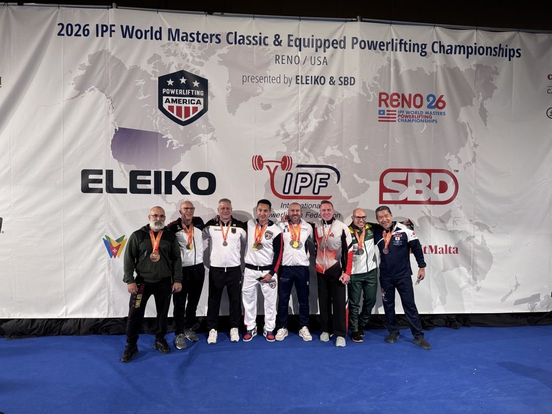 Plateau Masters 2 -83 kg des Mondiaux IPF Masters Classic de Reno 2026