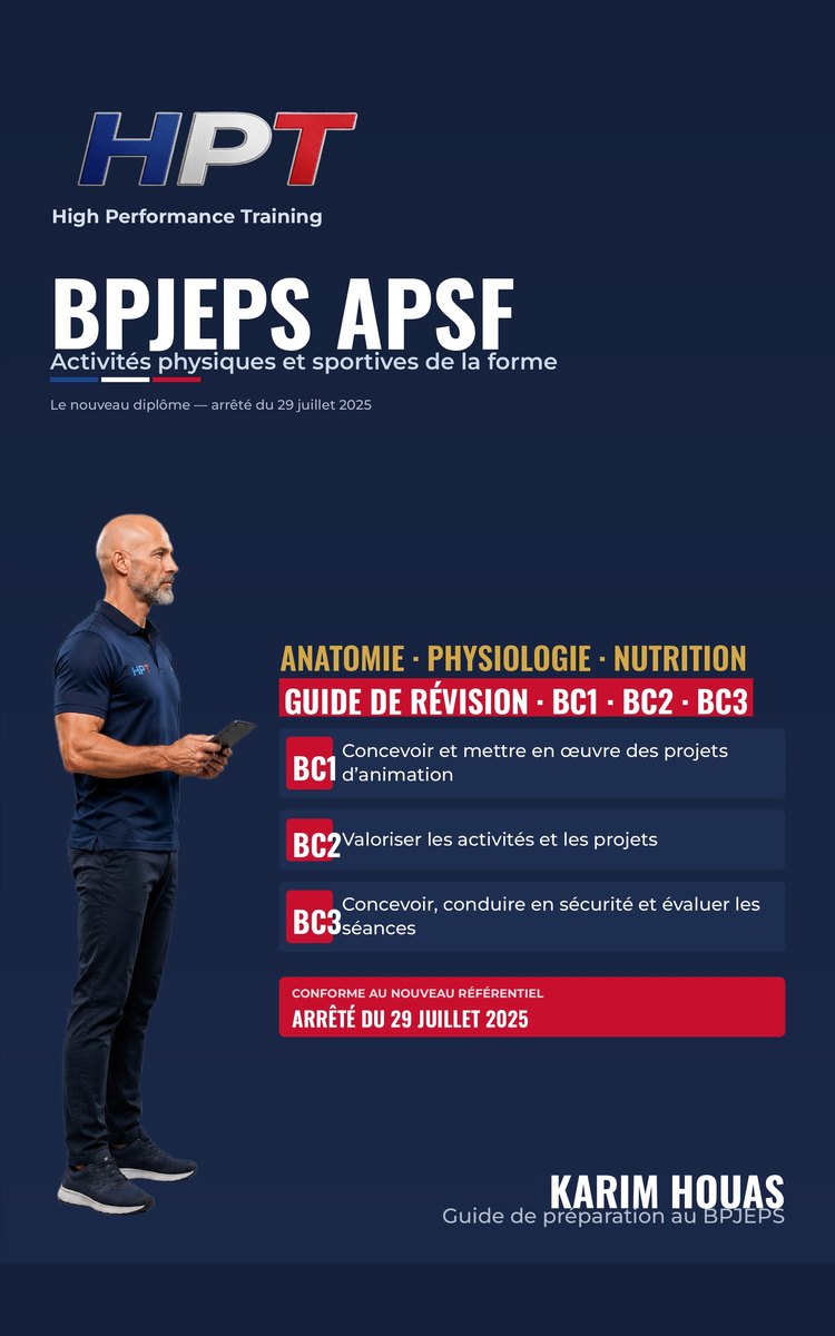 Couverture — BPJEPS APSF, guide de révision BC1 à BC3