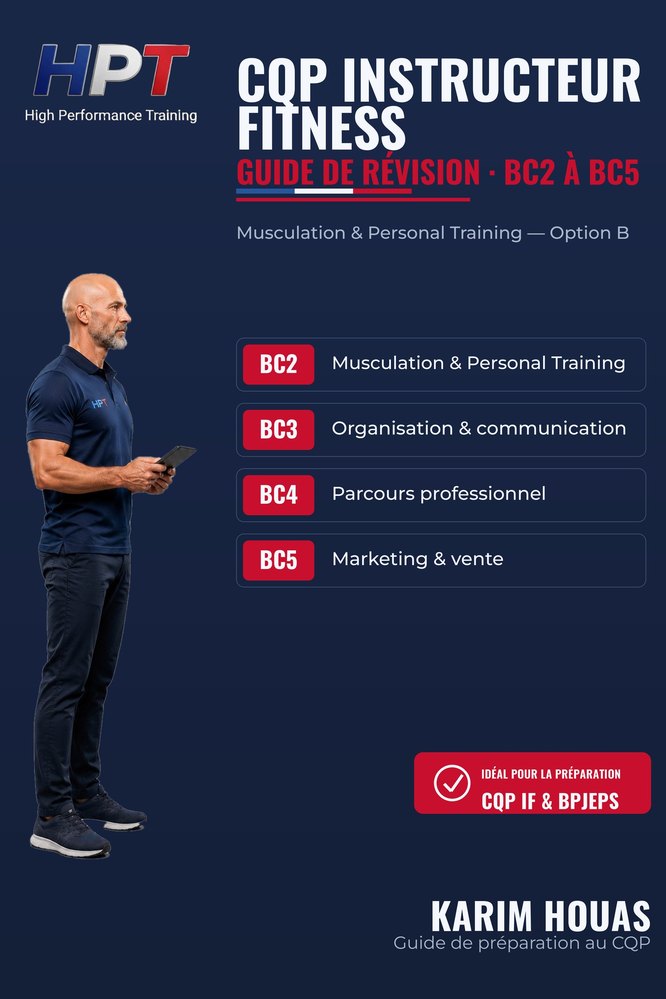Couverture — CQP Instructeur Fitness, Guide de révision BC2 à BC5
